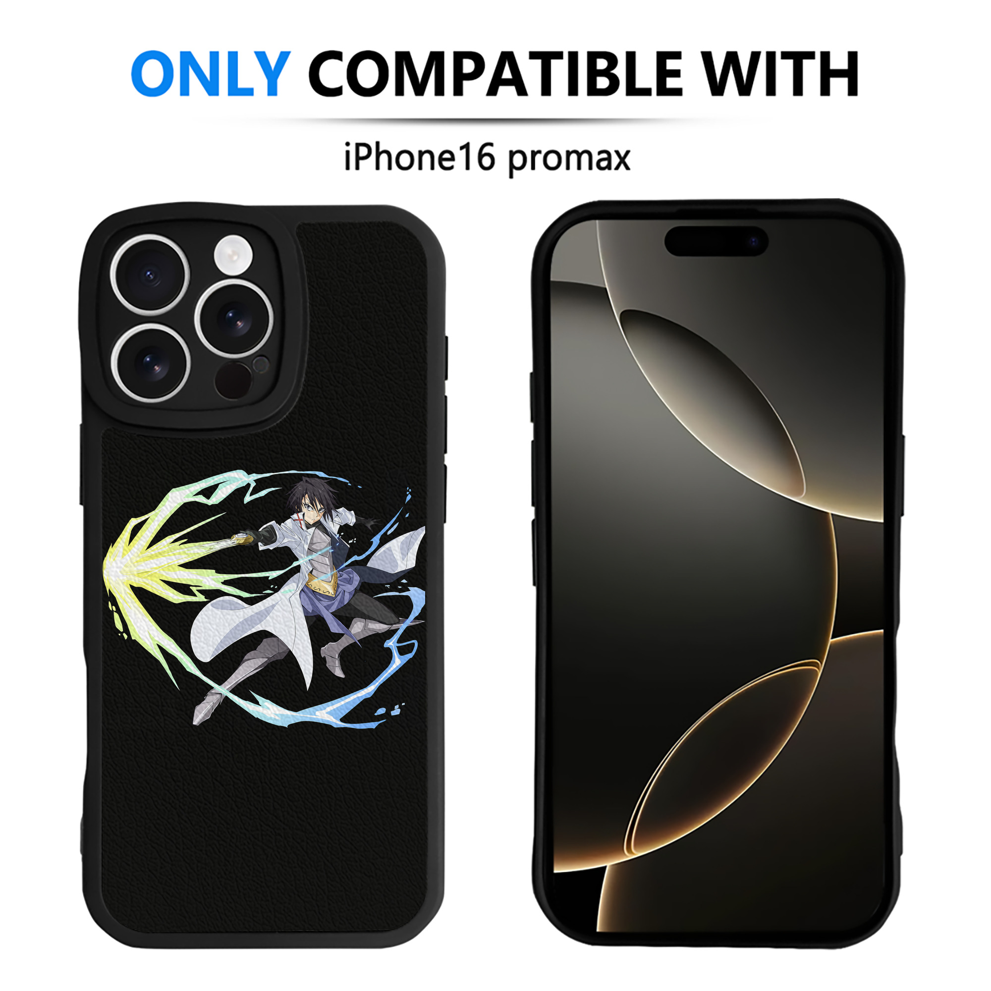 （画像用） 転スラ Regarding Reincarnated to Slime 【iPhone 16シリーズ対応】シリコンスマホケース（レザー調） 材質：シリコン